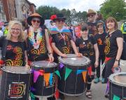 Caerphilly Pride  before the parade 2023